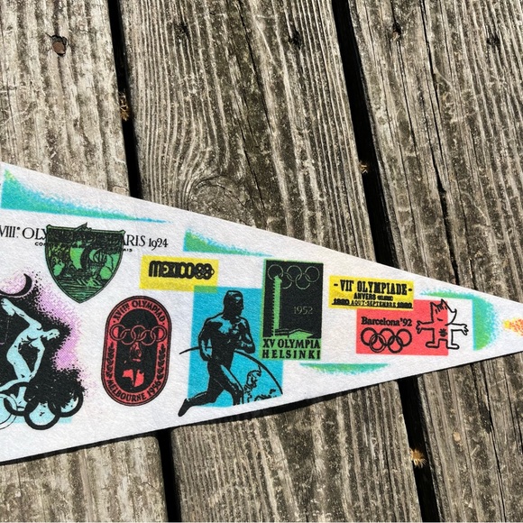 Vintage 1996 Olympics Atlanta Centennial Games Pennant - Picture 4 of 7